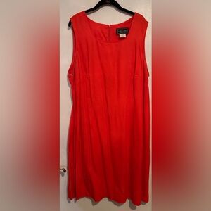 Orange sleeveless dress